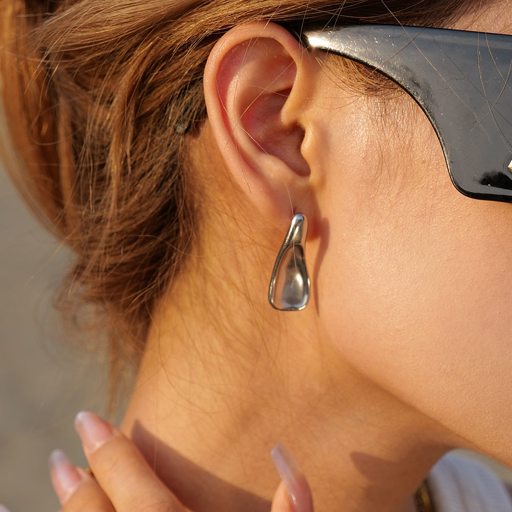 High heel earrings studs