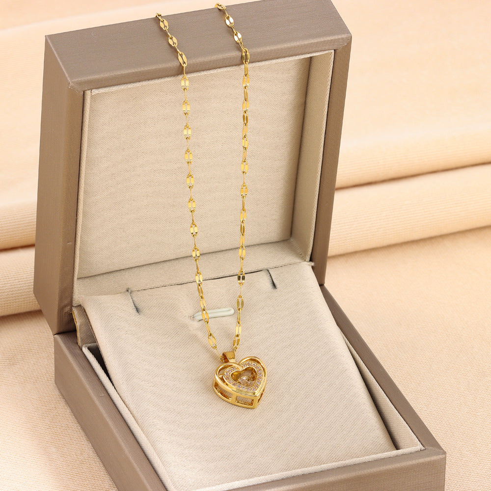 Love pendant necklace gold 18k