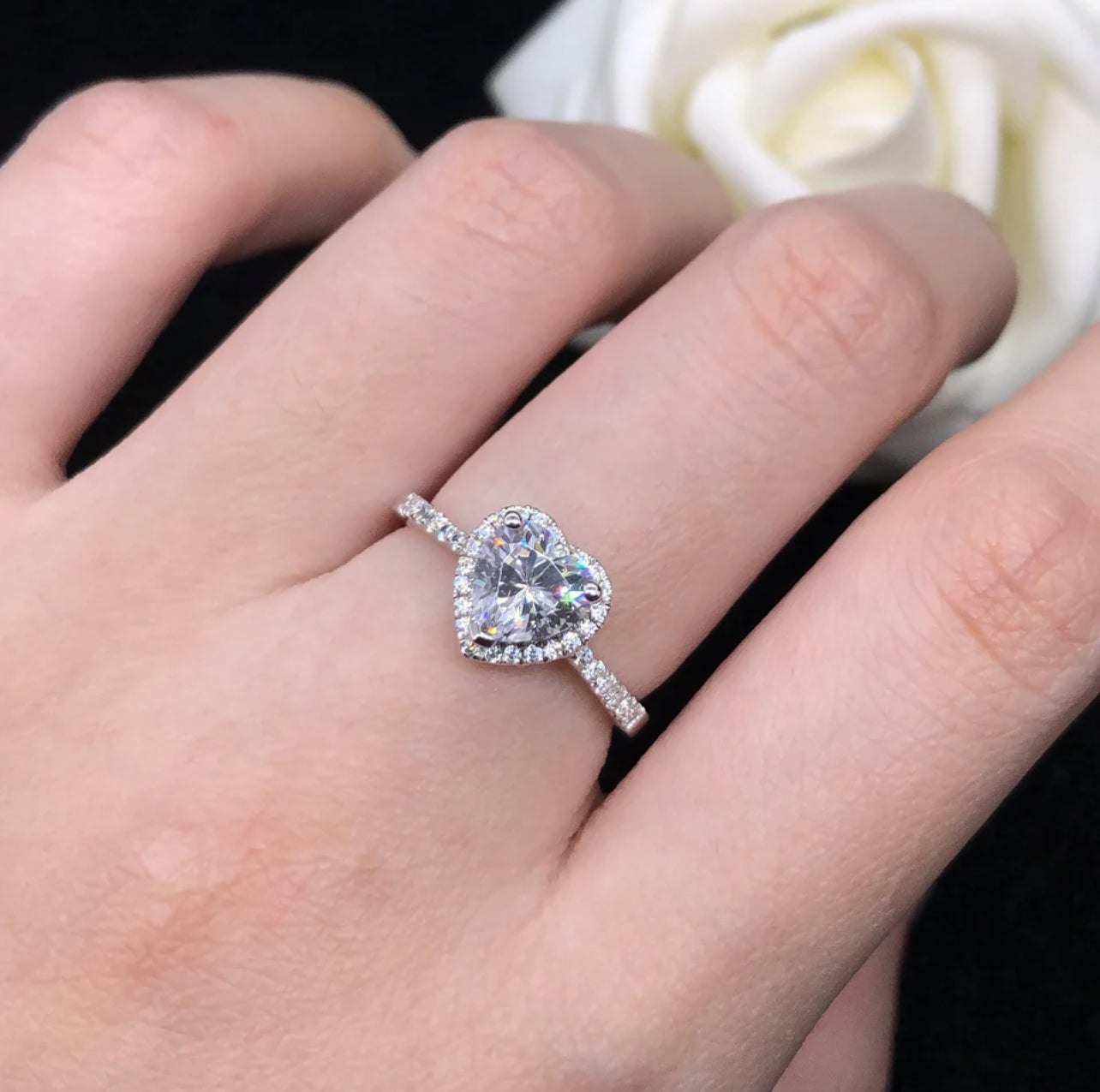 Gentle Heart Engagement Ring™ - Jewelry Bay Store