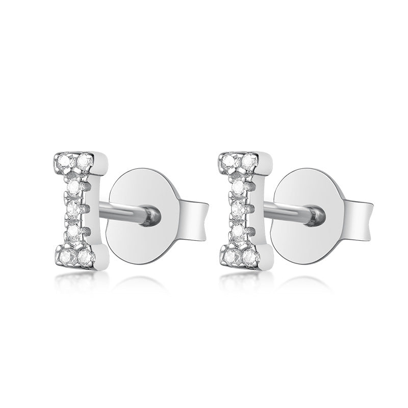 S925 Pure Silver 24 Letters Stud earrings™ - Jewelry Bay Store