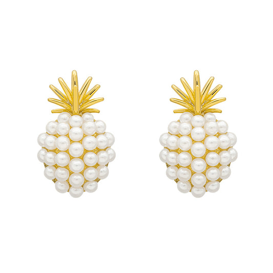 Pineapple Pearl Ear Stud Earrings™ - Jewelry Bay Store