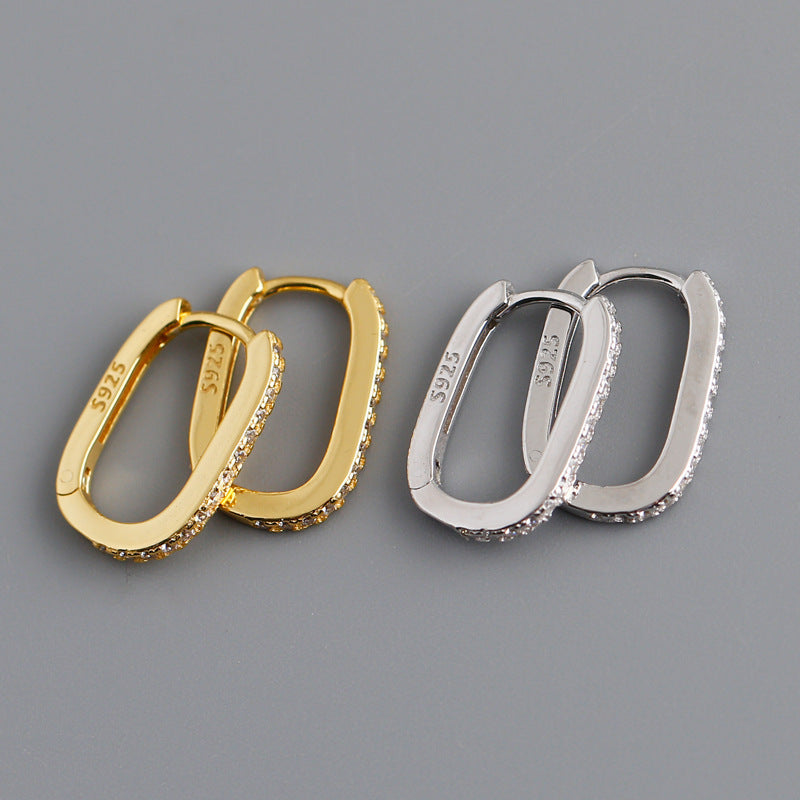 Elliptical hoops Earring - Jewelry Bay Store