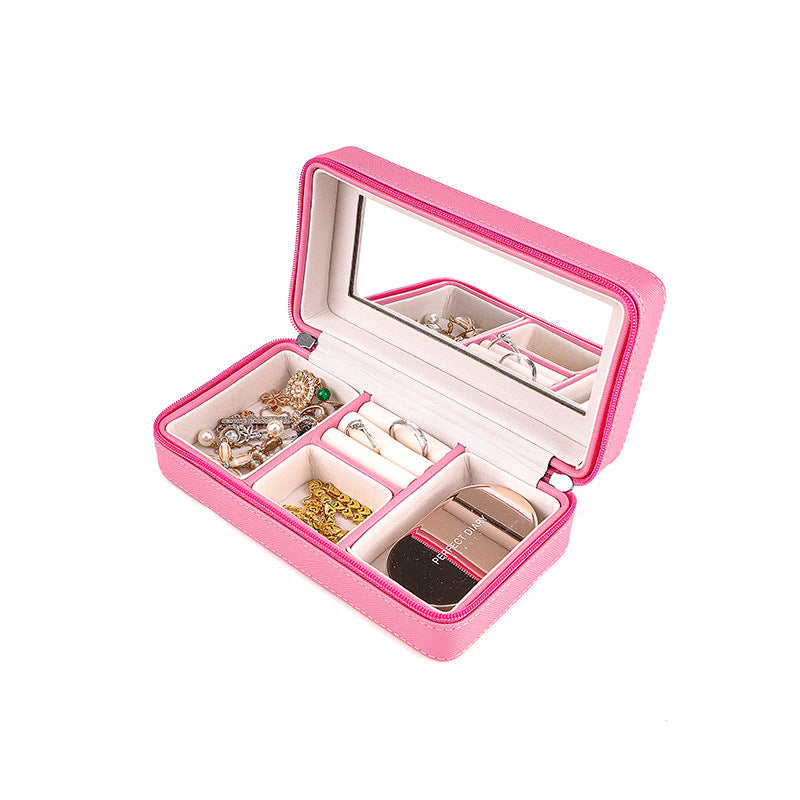 Portable PU Leather Jewelry Storage Box™ - Jewelry Bay Store