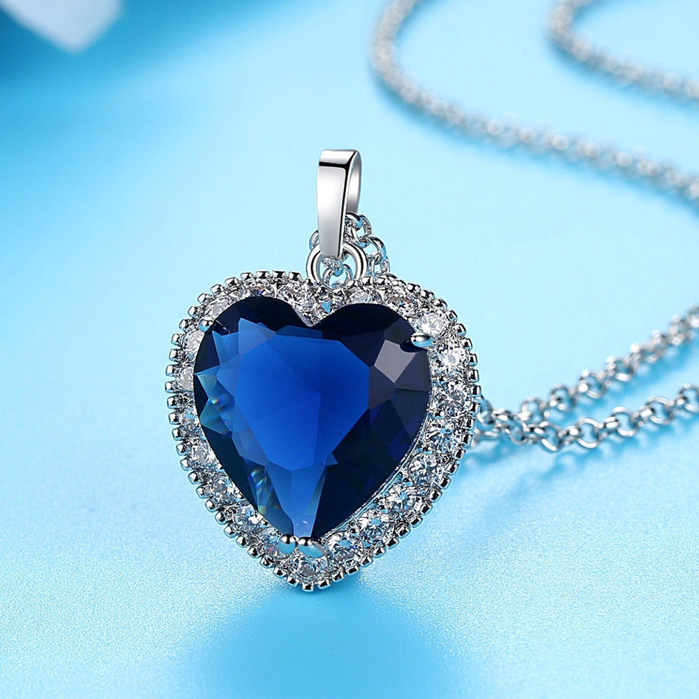 Blue Lagoon Heart Necklace™ - Jewelry Bay Store