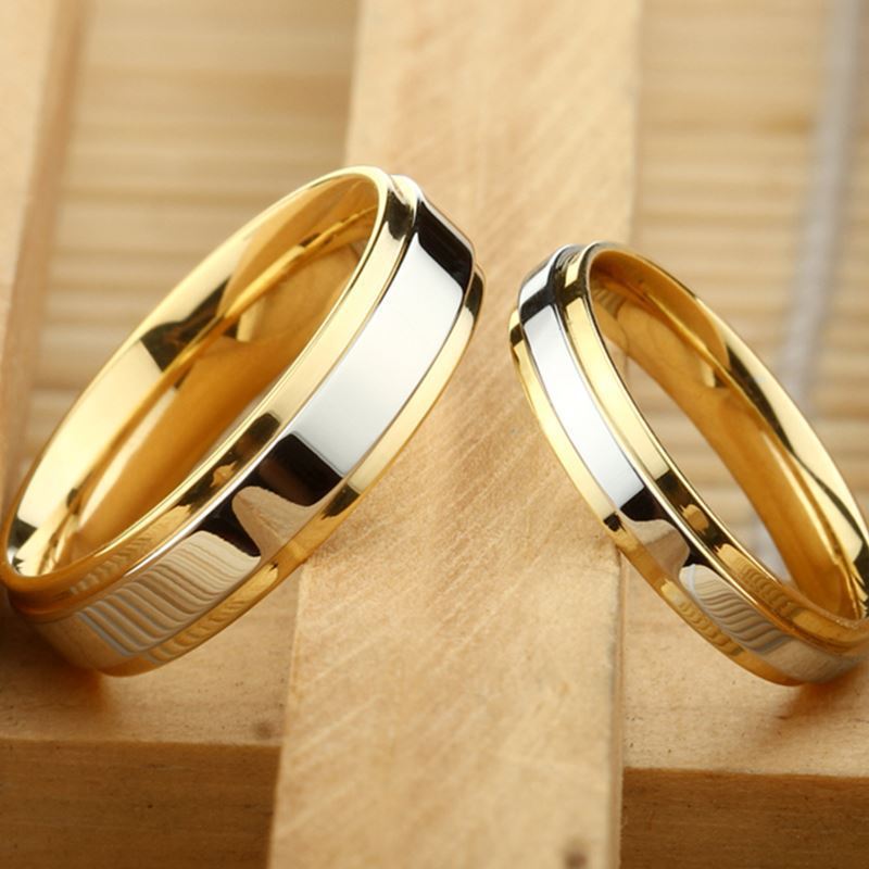 14k gold matching promise rings for couples
