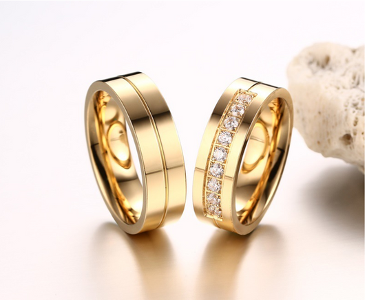 14k gold matching rings for best friends boy and girl