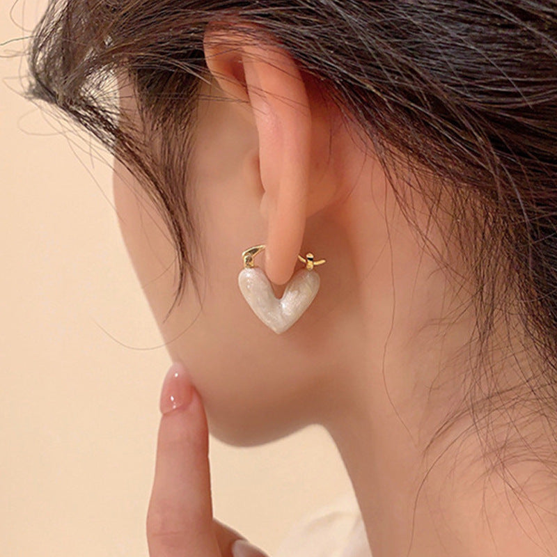14k love gold earrings hoops women's sale