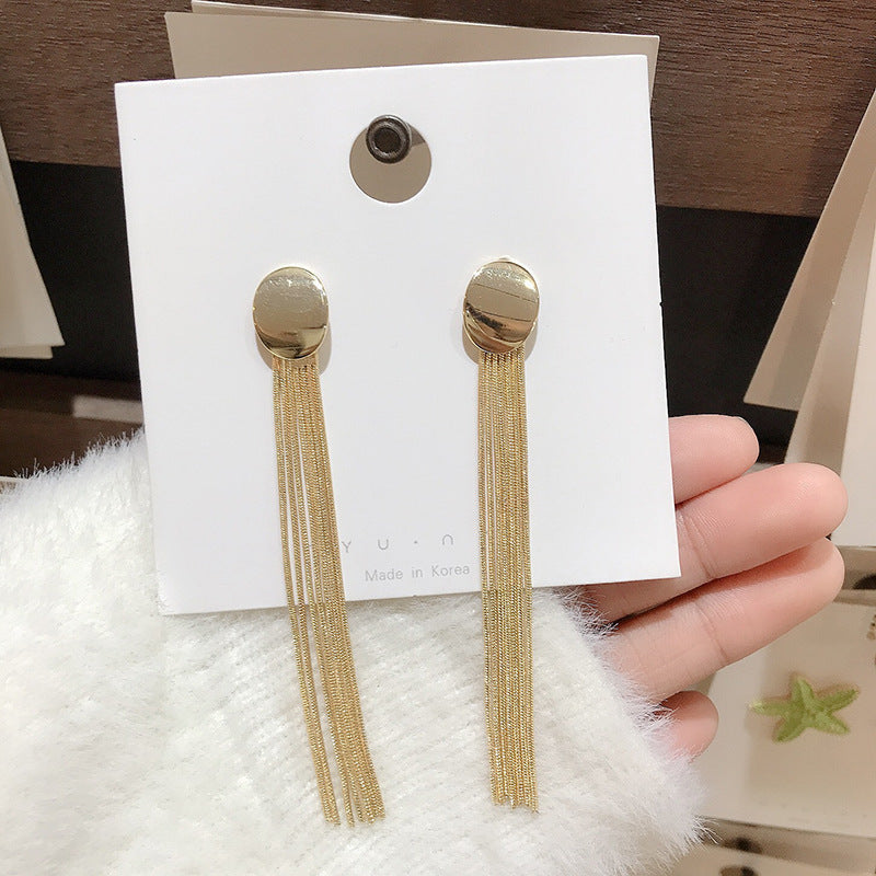 S925 Silver long tassel dangle drop earrings™ - Jewelry Bay Store