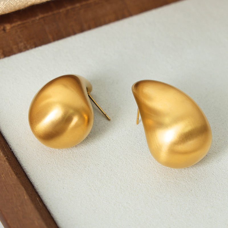 Gold Plated Raindrop Ear Studs Earring™ - Jewelry Bay Store