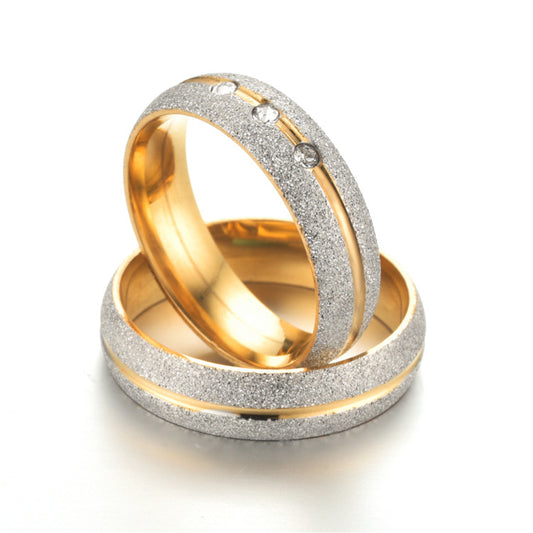 18k gold matching promise rings for couples