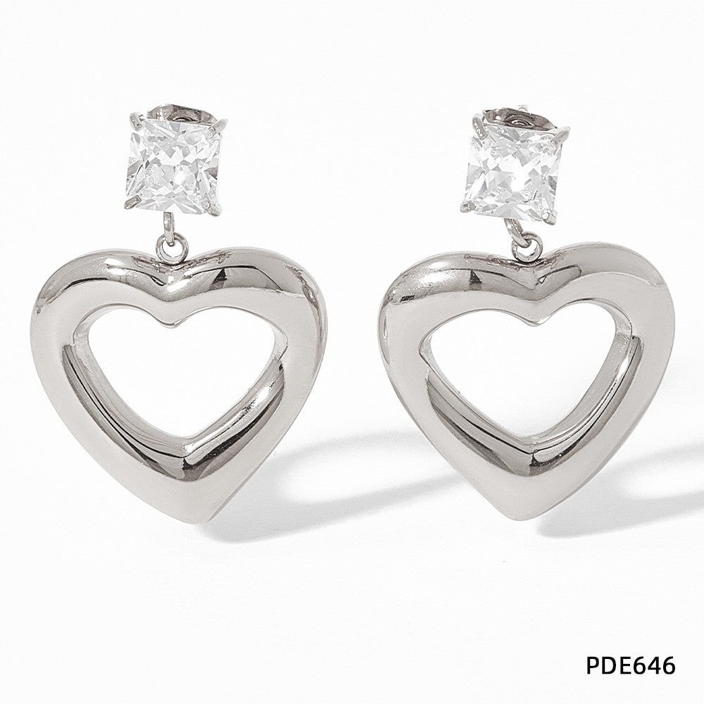 Heart-shaped Luxury Exaggerated Earrings™ - Jewelry Bay Store