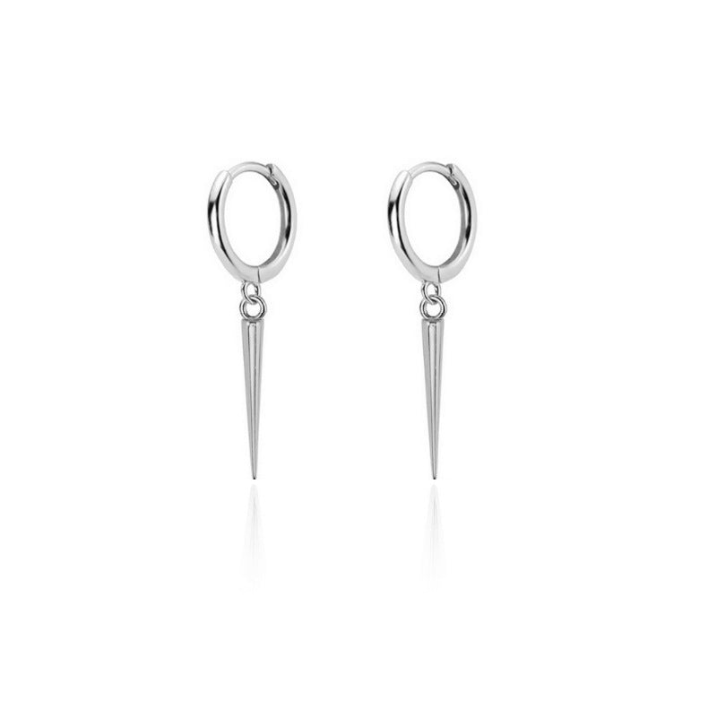 Minimalist Spikes Dangle Drop Hoop Earrings™ - Jewelry Bay Store