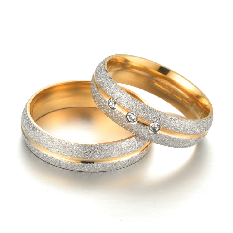 24k gold matching promise rings for couples