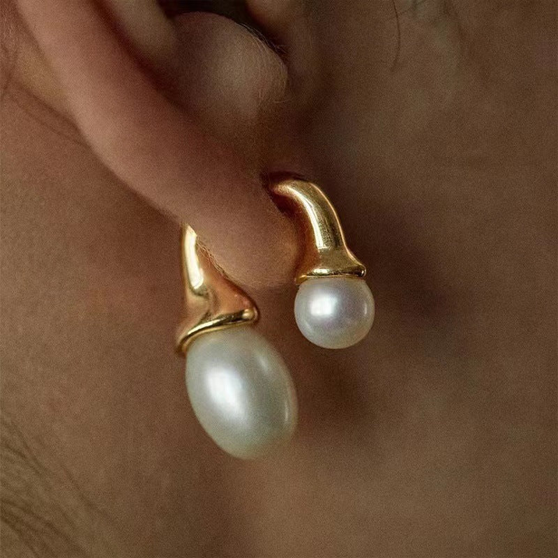 Double sided Pearl Earrings™ - Jewelry Bay Store