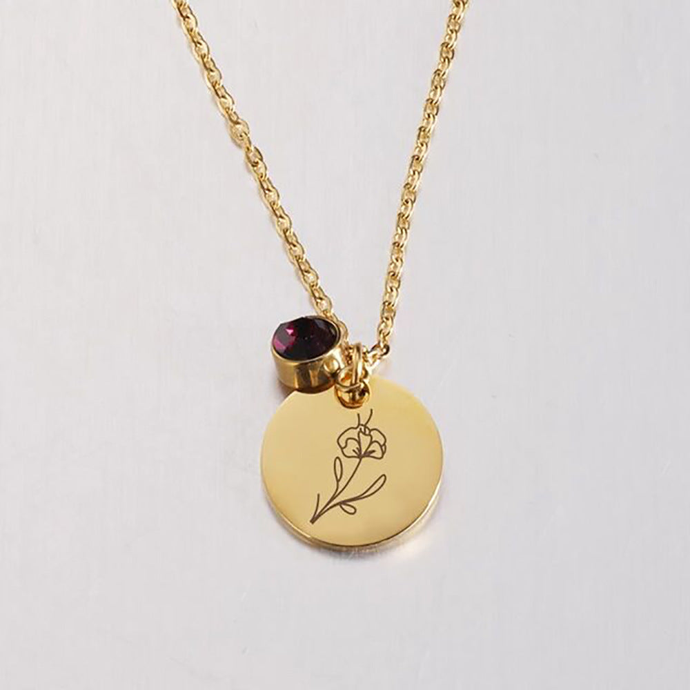 Zodiac Sign Birthday Stone Necklace™ - Jewelry Bay Store