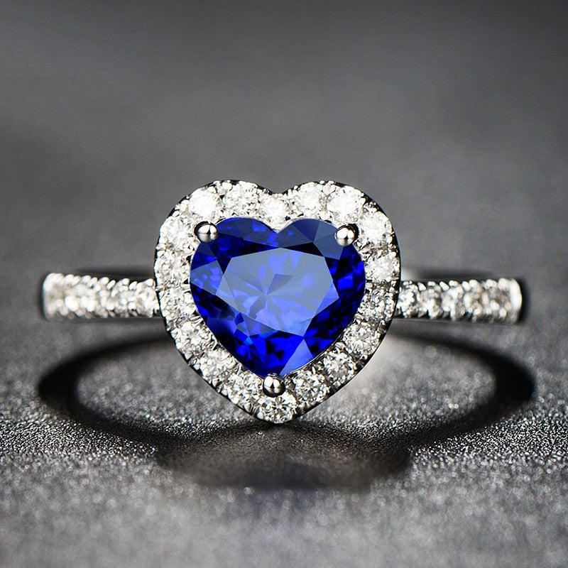 Deep Sea Heart Sapphire Ring™ - Jewelry Bay Store