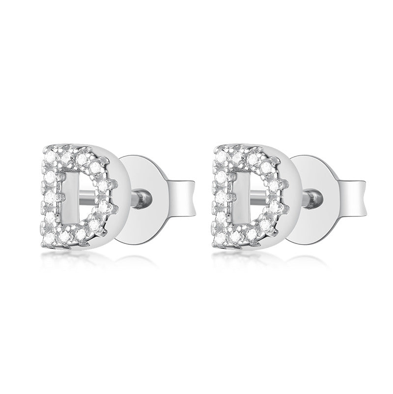 S925 Pure Silver 24 Letters Stud earrings™ - Jewelry Bay Store