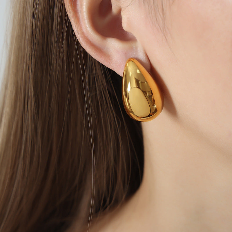 Gold Plated Raindrop Ear Studs Earring™ - Jewelry Bay Store