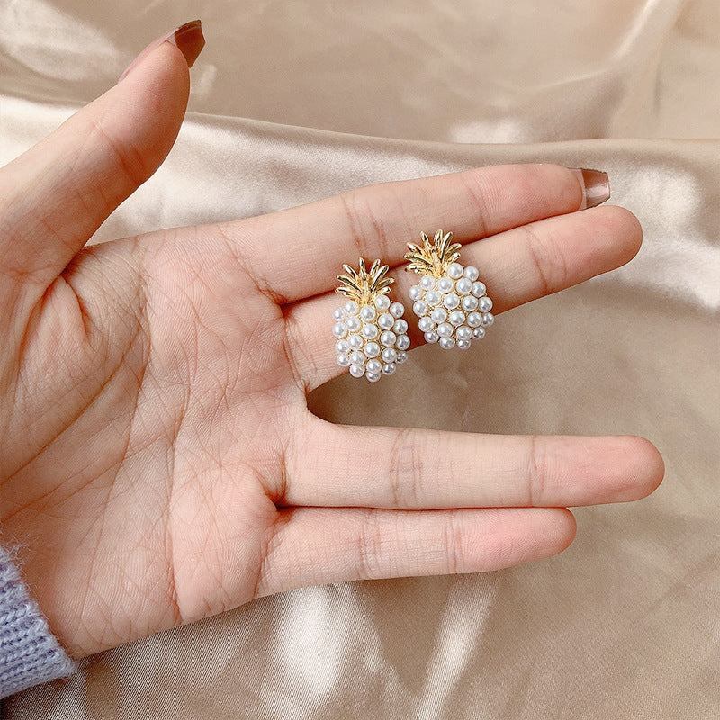 Pineapple Pearl Ear Stud Earrings™ - Jewelry Bay Store