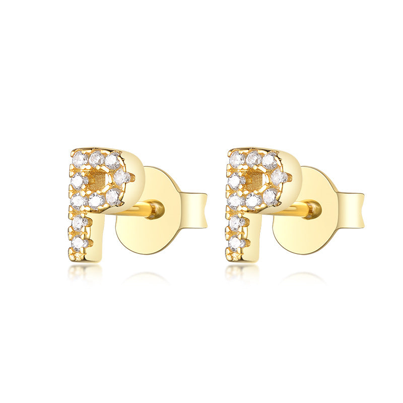 S925 Pure Silver 24 Letters Stud earrings™ - Jewelry Bay Store