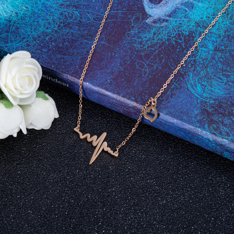 Cardiac rhythm gold Necklace™ - Jewelry Bay Store