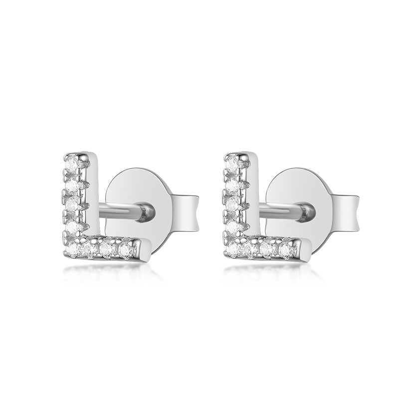 S925 Pure Silver 24 Letters Stud earrings™ - Jewelry Bay Store