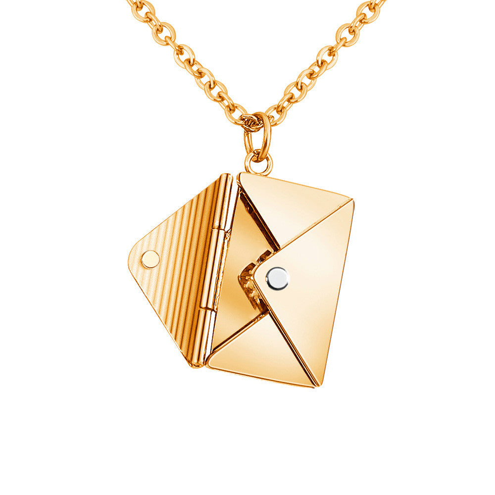 Postal pouch gold necklace™ - Jewelry Bay Store