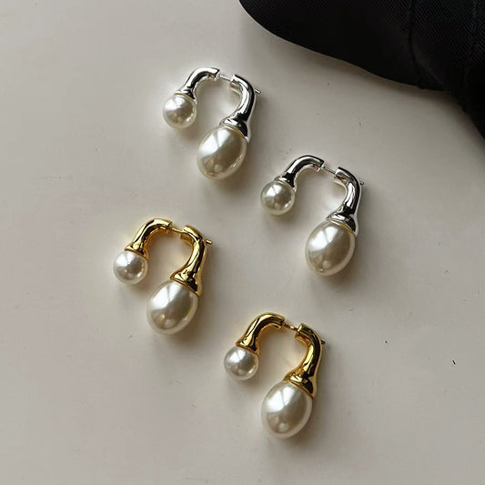 Double sided Pearl Earrings™ - Jewelry Bay Store