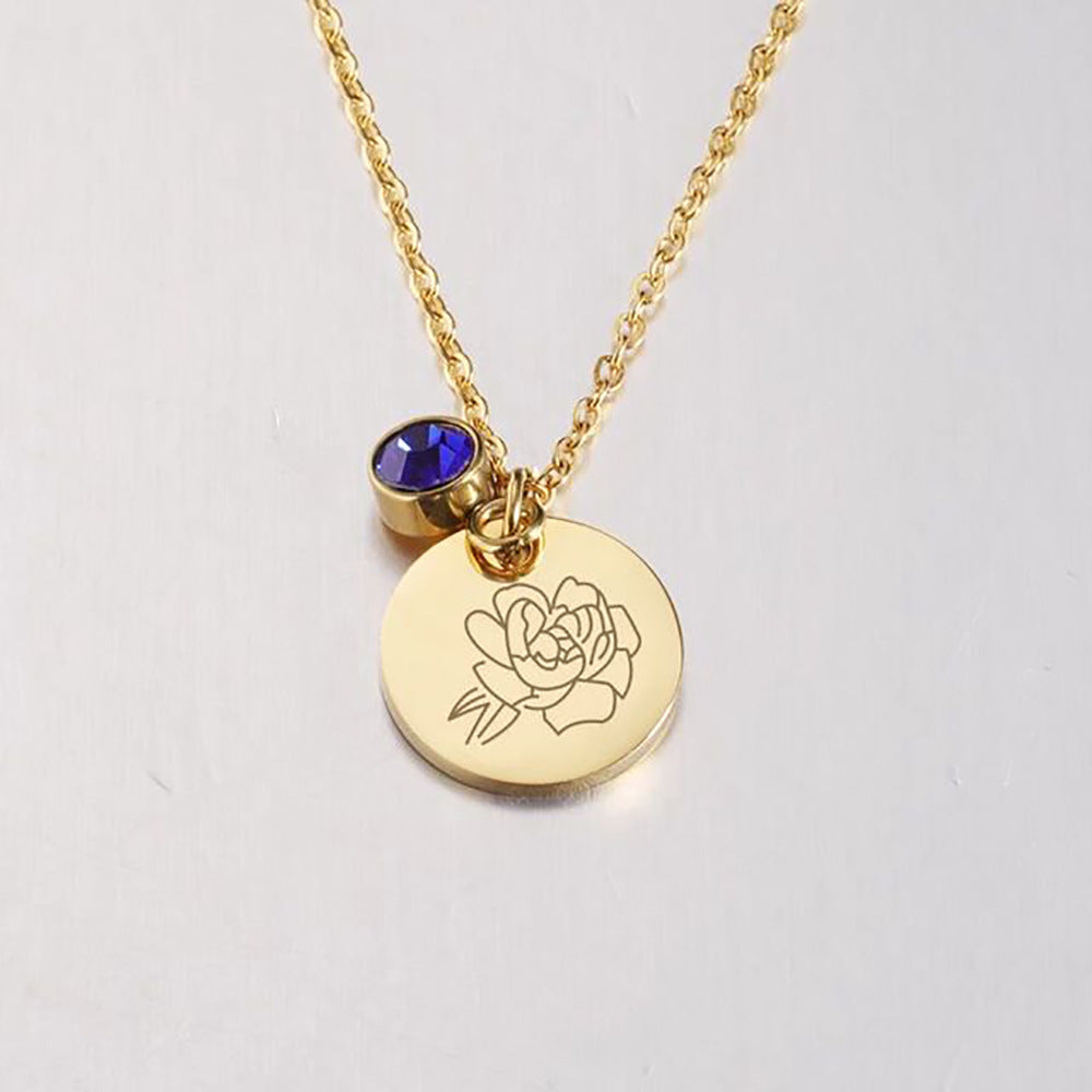 Zodiac Sign Birthday Stone Necklace™ - Jewelry Bay Store