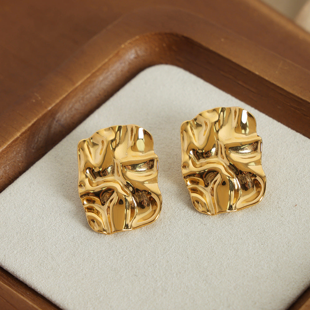 Rectangular Pleated Earrings™ - Jewelry Bay Store