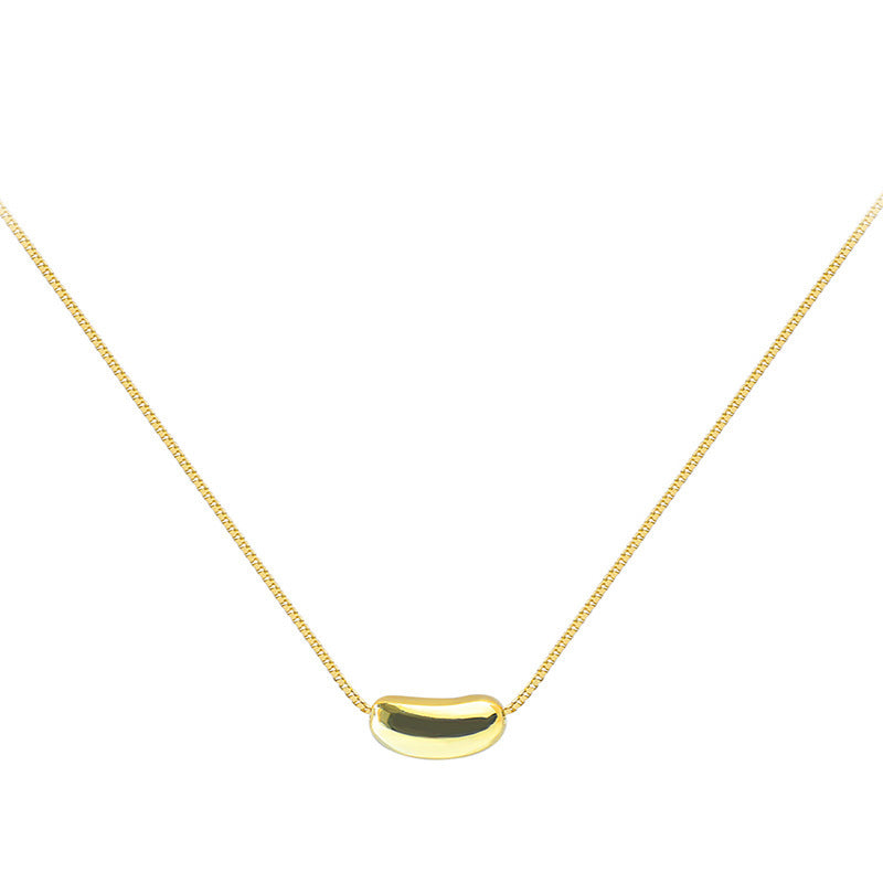 Golden Bean Pendant Necklace™ - Jewelry Bay Store