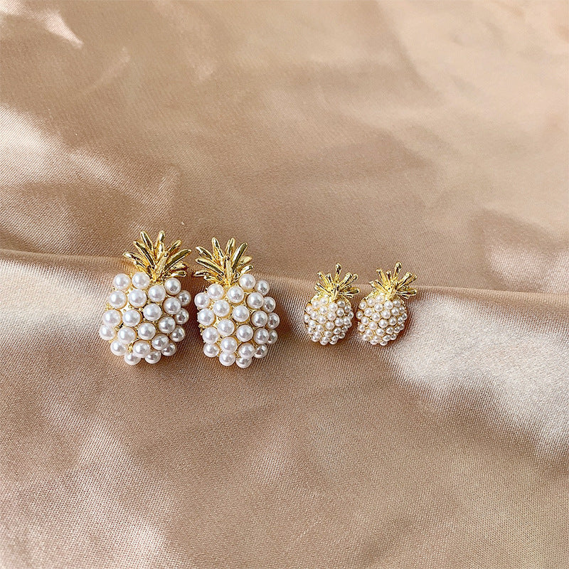 Pineapple Pearl Ear Stud Earrings™ - Jewelry Bay Store