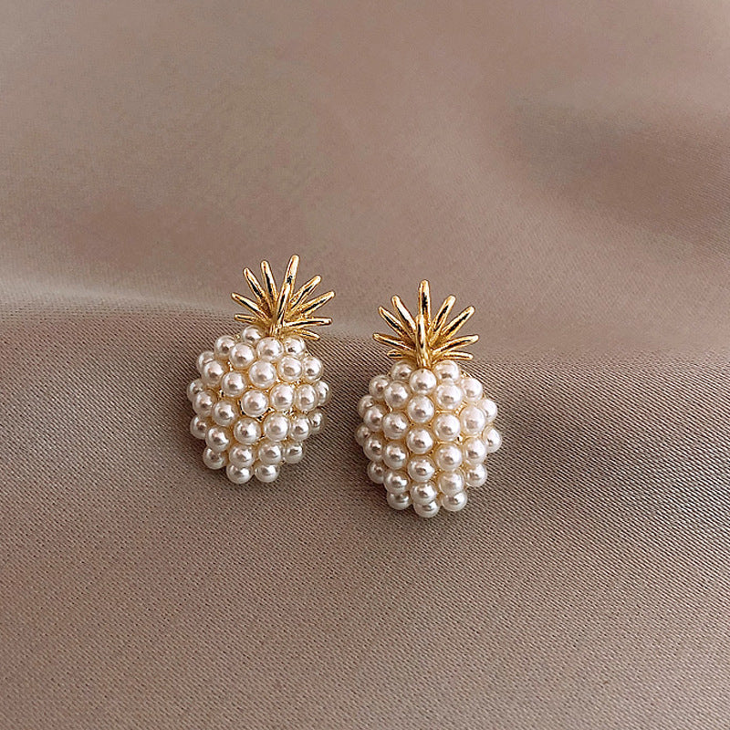 Pineapple Pearl Ear Stud Earrings™ - Jewelry Bay Store