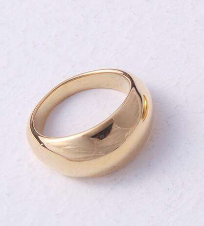 Band dainty medium gold ring for ladies