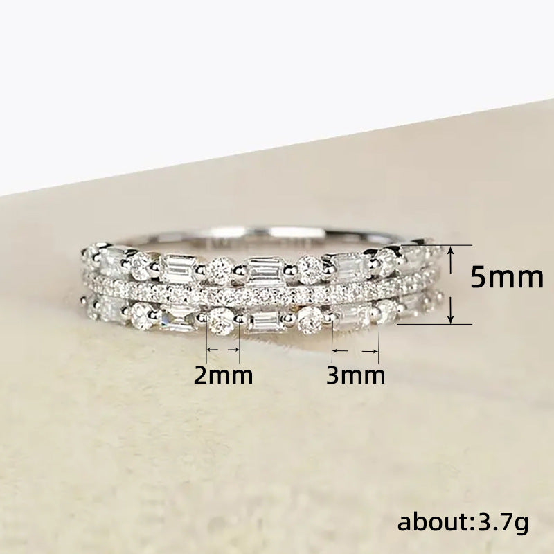 Band women multi layer stone ring price