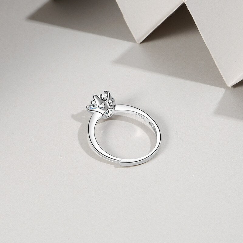 Engagement ring silver for women with price