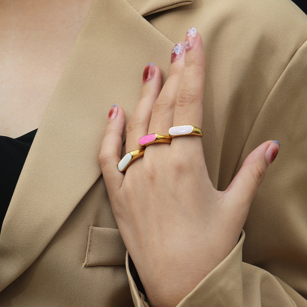 Gold color ring for girls