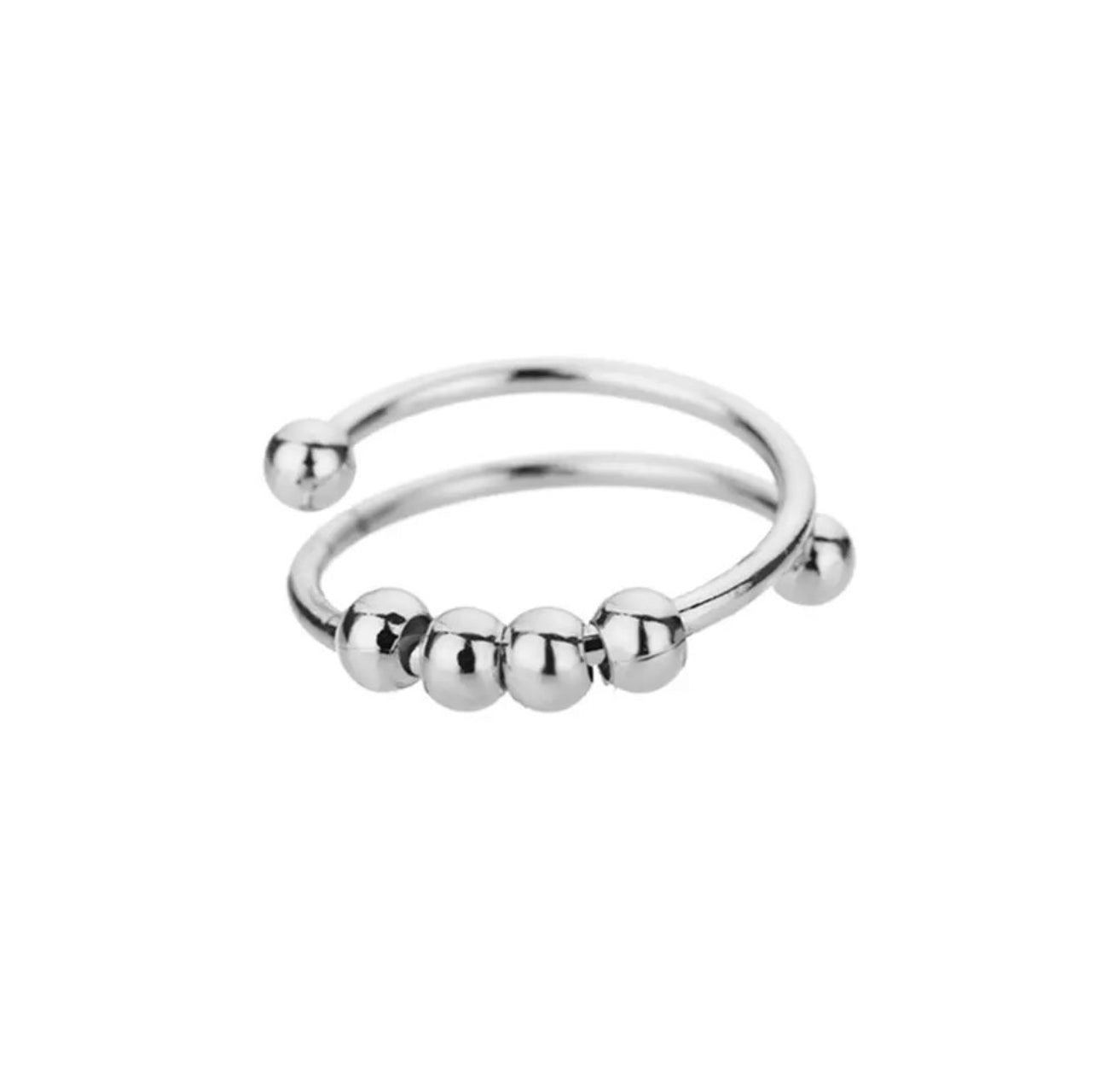 Gold women anxiety ring