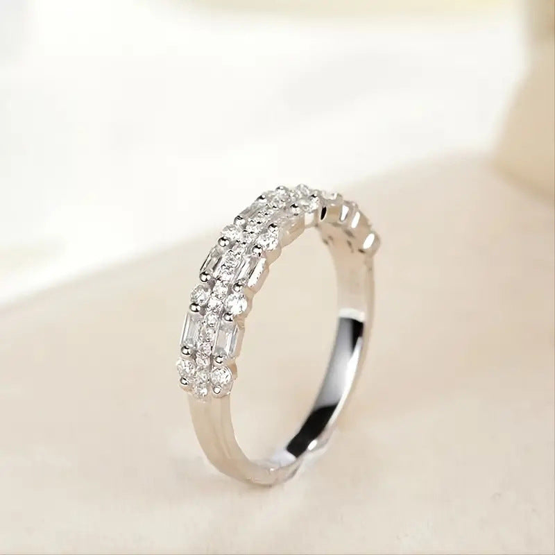 Multi Stone Ring Silver