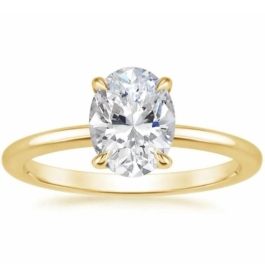 Luxury elliptical Zircon Ring™ - Jewelry Bay Store