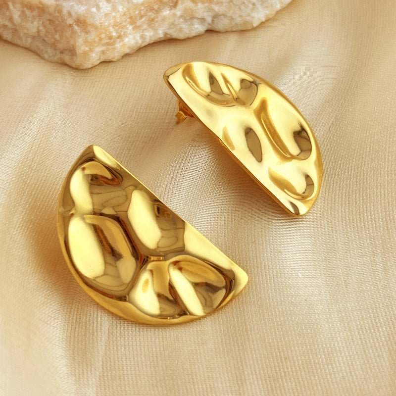 18K Curve-Contour Earrings - Jewelry Bay Store