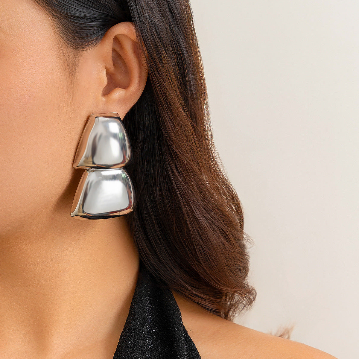 Lustrous Folds Statement Earrings - Jewelry Bay Store