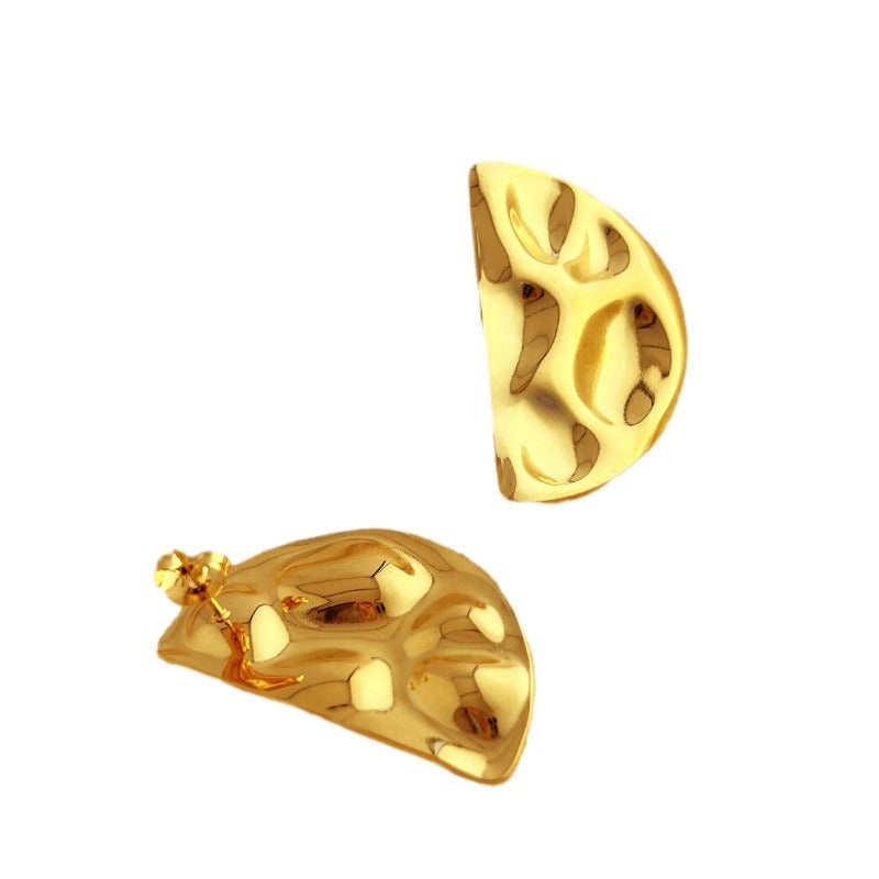 18K Curve-Contour Earrings - Jewelry Bay Store