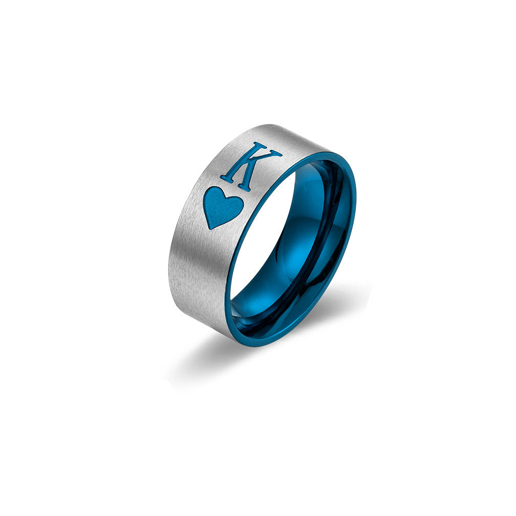 Silver king and queen rings for couples gold