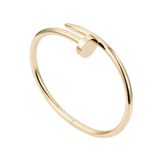 Solid bangle bracelets gold
