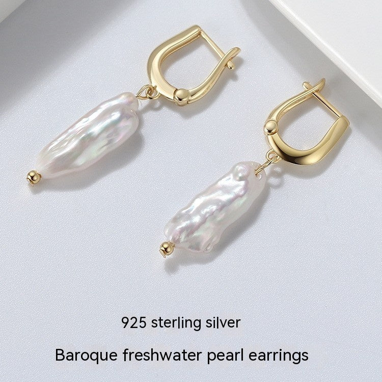 Vintage aquamarine and pearl drop earrings

