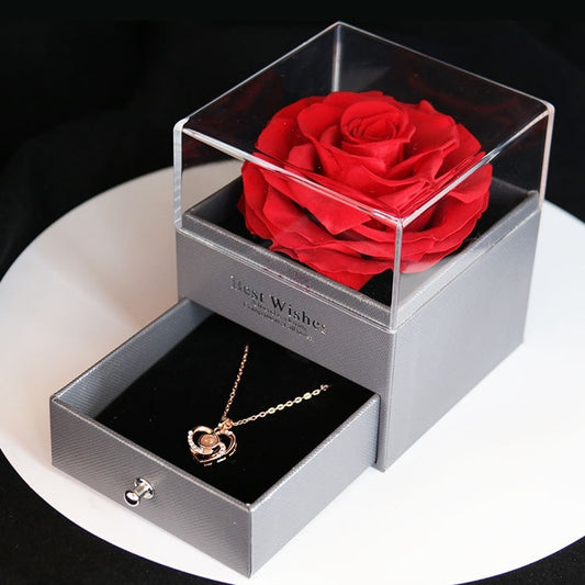 Women necklace gift with flower