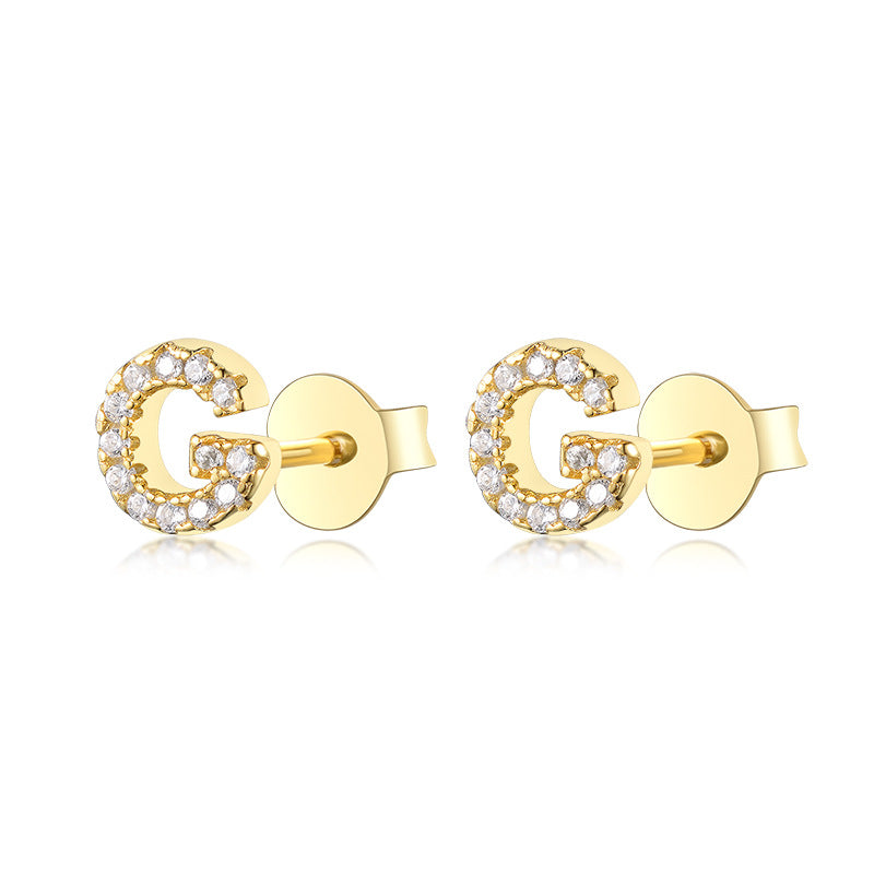 S925 Pure Silver 24 Letters Stud earrings™ - Jewelry Bay Store