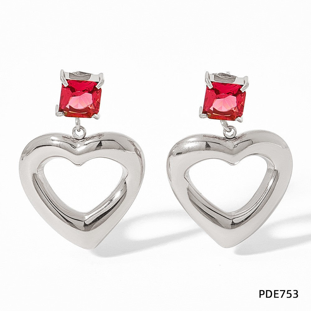 Heart-shaped Luxury Exaggerated Earrings™ - Jewelry Bay Store