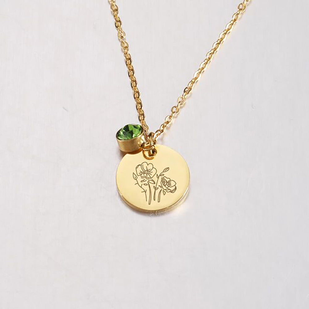 Zodiac Sign Birthday Stone Necklace™ - Jewelry Bay Store